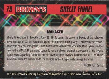 1999 Brown's #79 Shelly Finkel Back