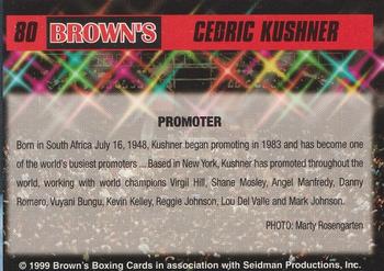 1999 Brown's #80 Cedric Kushner Back