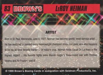 1999 Brown's #83 Leroy Neiman Back