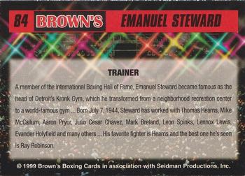 1999 Brown's #84 Emanuel Steward Back