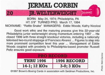 1997 Brown's #20 Jermal Corbin Back