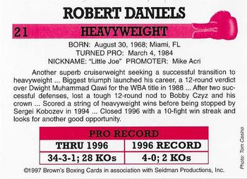 1997 Brown's #21 Robert Daniels Back