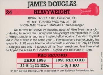 1997 Brown's #24 Buster Douglas Back