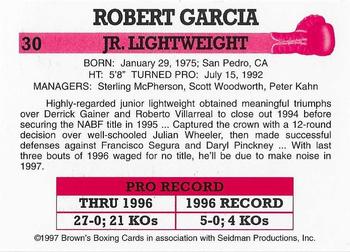 1997 Brown's #30 Robert Garcia Back