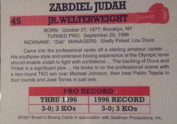 1997 Brown's #45 Zab Judah Back
