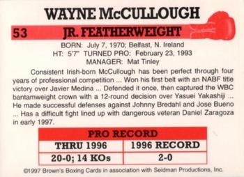 1997 Brown's #53 Wayne Mccullough Back