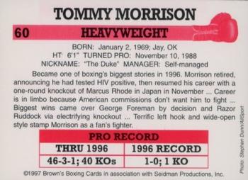 1997 Brown's #60 Tommy Morrison Back