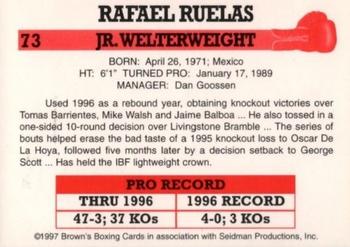 1997 Brown's #73 Rafael Ruelas Back