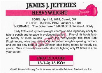 1997 Brown's #NNO James J. Jeffries Back