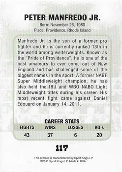 2011 Ringside Boxing Round Two #117 Peter Manfredo Jr. Back