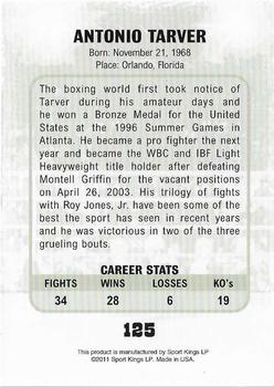 2011 Ringside Boxing Round Two #125 Antonio Tarver Back