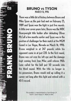 2011 Ringside Boxing Round Two #128 Frank Bruno Back
