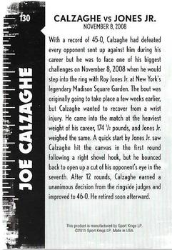 2011 Ringside Boxing Round Two #130 Joe Calzaghe Back