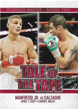 2011 Ringside Boxing Round Two #163 Peter Manfredo Jr./Joe Calzaghe Front