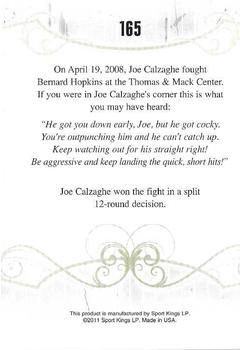2011 Ringside Boxing Round Two #165 Joe Calzaghe Back