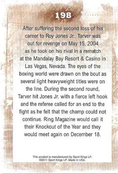 2011 Ringside Boxing Round Two #198 Antonio Tarver Back