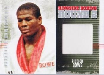 2011 Ringside Boxing Round Two - Authentic Memorabilia Silver #AM-51 Riddick Bowe Front