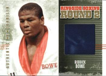 2011 Ringside Boxing Round Two - Authentic Memorabilia Gold #AM-51 Riddick Bowe Front