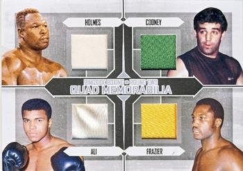 2011 Ringside Boxing Round Two - Quad Memorabilia Silver #QM-07 Larry Holmes / Gerry Cooney / Muhammad Ali / Joe Frazier Front