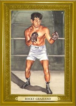 2011 Ringside Boxing Round Two - Turkey Red Gold #154 Rocky Graziano Front