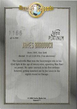 1998 Futera Platinum Boxing Legends #NNO James Braddock Back