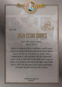 1998 Futera Platinum Boxing Legends #NNO Julio Cesar Chavez Back