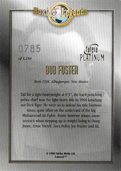 1998 Futera Platinum Boxing Legends #NNO Bob Foster Back