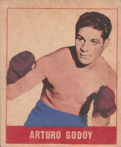1948 Leaf Knock Out #8 Arturo Godoy Front