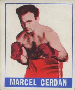 1948 Leaf Knock Out #42 Marcel Cerdan Front