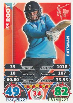 2015 Topps Cricket Attax ICC World Cup #32 Joe Root Front
