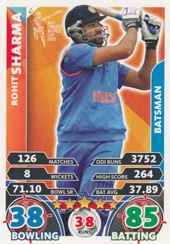2015 Topps Cricket Attax ICC World Cup #47 Rohit Sharma Front