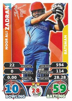 2015 Topps Cricket Attax ICC World Cup #1 Noor Ali Zadran Front