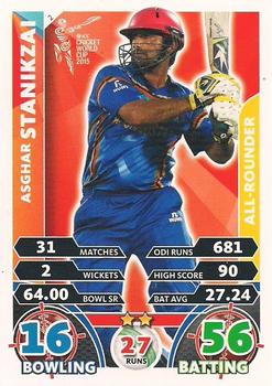 2015 Topps Cricket Attax ICC World Cup #2 Asghar Stanikza Front