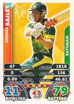 2015 Topps Cricket Attax ICC World Cup #9 George Bailey Front