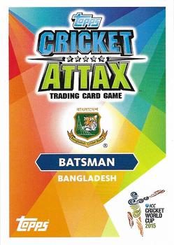 2015 Topps Cricket Attax ICC World Cup #22 Imrul Kayes Back