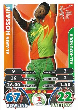 2015 Topps Cricket Attax ICC World Cup #26 Al-Amin Hossain Front