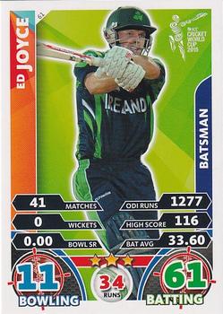 2015 Topps Cricket Attax ICC World Cup #61 Ed Joyce Front