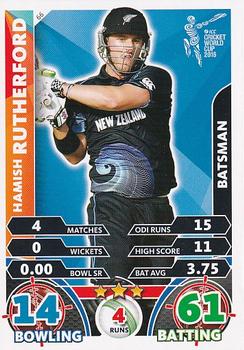 2015 Topps Cricket Attax ICC World Cup #66 Hamish Rutherford Front