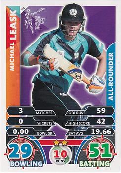 2015 Topps Cricket Attax ICC World Cup #94 Michael Leask Front