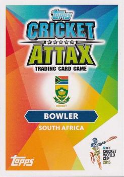 2015 Topps Cricket Attax ICC World Cup #108 Marchant de Lange Back