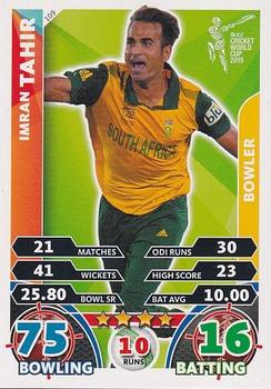 2015 Topps Cricket Attax ICC World Cup #109 Imran Tahir Front