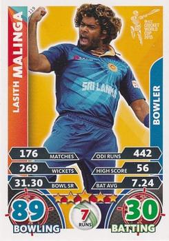 2015 Topps Cricket Attax ICC World Cup #119 Lasith Malinga Front