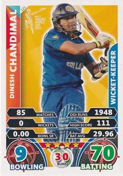 2015 Topps Cricket Attax ICC World Cup #121 Dinesh Chandimal Front