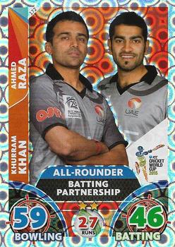 2015 Topps Cricket Attax ICC World Cup #172 Khurram Khan / Ahmed Raza Front