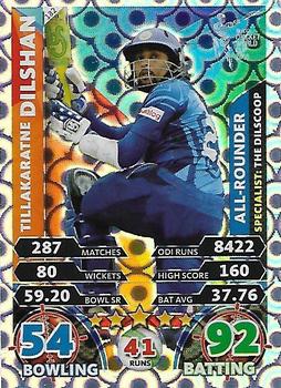 2015 Topps Cricket Attax ICC World Cup #182 Tillakaratne Dilshan Front