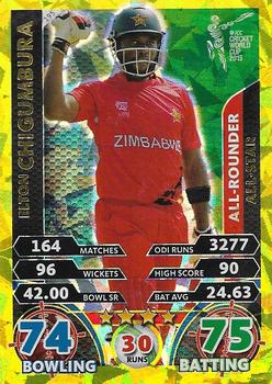 2015 Topps Cricket Attax ICC World Cup #195 Elton Chigumbura Front