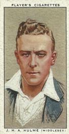 1934 Player's Cricketers #13 Joe Hulme Front