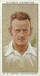 1934 Player's Cricketers #16 Walter Keeton Front