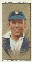 1934 Player's Cricketers #23 Arthur Pothecary Front