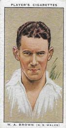 1934 Player's Cricketers #38 Bill Brown Front